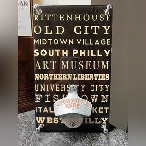 Sweet Art Attack Philadelphia themed bottle opener